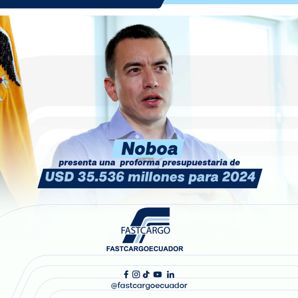 $35.536 millones es la proforma presentada por el Presidente Noboa para 2024
